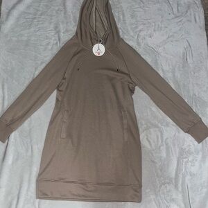Taupe Hoodie Dress